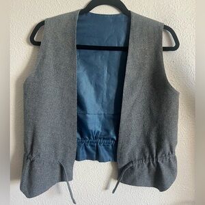 Vintage Sleeveless Blue Vest